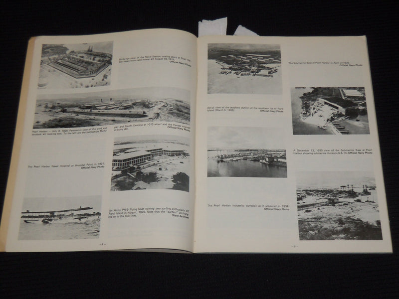 1981 PEARL HARBOR AND THE USS ARIZONA MEMORIAL PICTORIAL HISTORY BOOK - J 9907