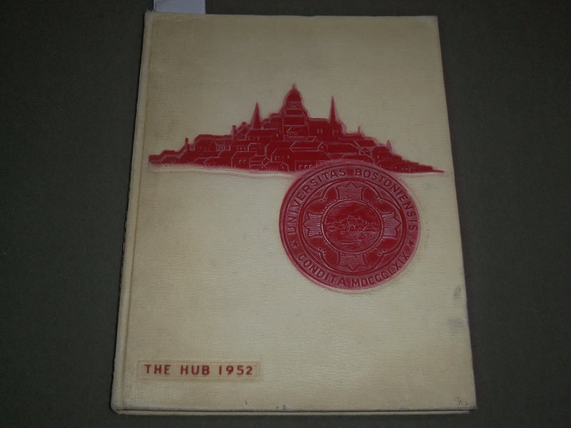 1952 THE HUB BOSTON UNIVERSITY YEARBOOK - NICE PHOTOS - YB 1346
