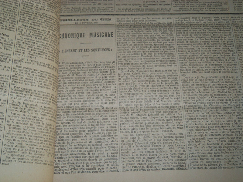 1926 JANUARY-MARCH LE TEMPS FRENCH NEWSPAPER BOUND VOLUME - VB 1