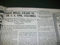 1934 JANUARY-APRIL CHEMICALS MAGAZINE BOUND VOLUME - NICE ADS - KD 2951