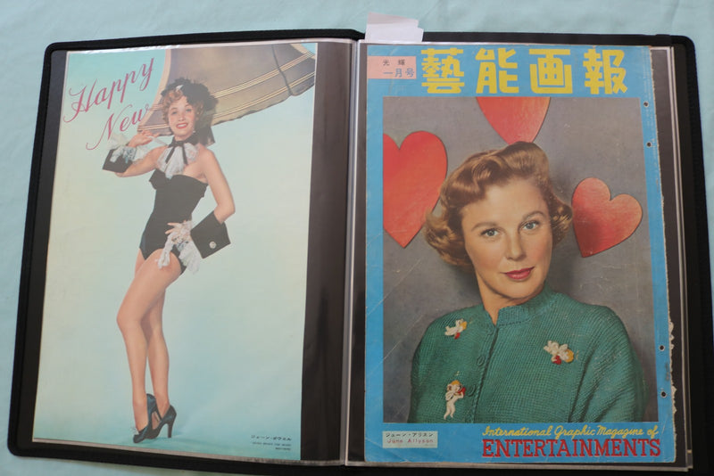 HOLLYWOOD ACTRESSES SCRAPBOOK - SUSAN HAYWARD - PAULETTE GODDARD - #49