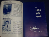 1951 YALE OFFICIAL GRIDIRON GUIDE - FOOTBALL PHOTOS - SCHEDULES - II 9534