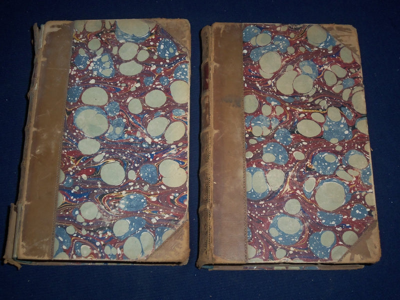 1800'S HONE'S WORKS LOT OF 2 VOLUMES BY WILLIAM HONE - ILLUSTRATIONS - KD 987