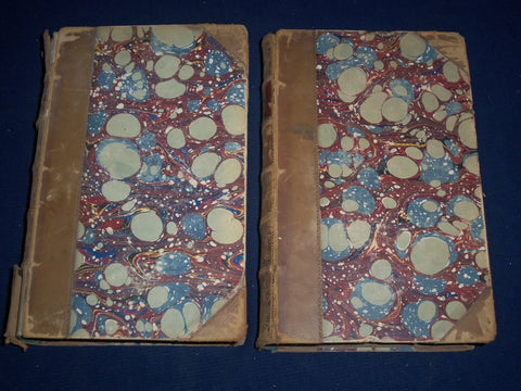1800'S HONE'S WORKS LOT OF 2 VOLUMES BY WILLIAM HONE - ILLUSTRATIONS - KD 987