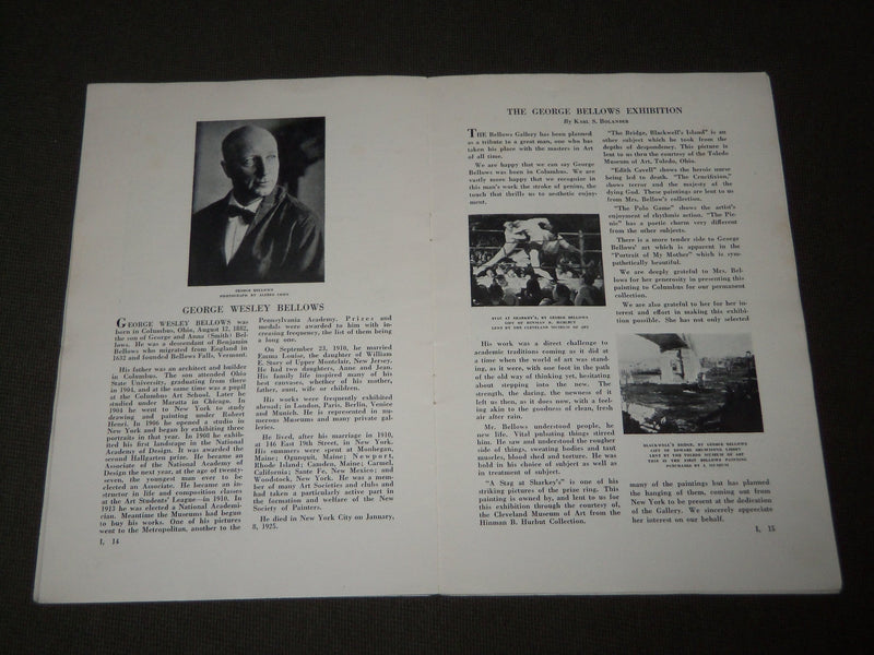 1931 JANUARY COLUMBUS GALLERY OF FINE ARTS BULLETIN - COLUMBUS OHIO - J 9594