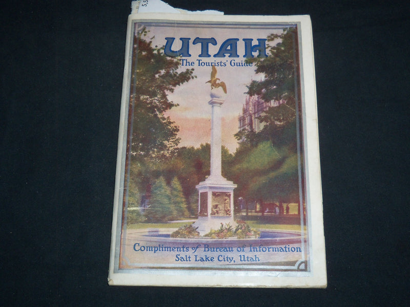 1930'S UTAH THE TOURISTS' GUIDE BOOK - SOFTCOVER - J 8197