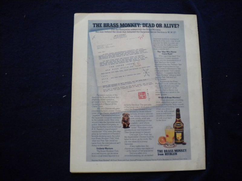1974 JUNE VIVA MAGAZINE - THE NAKED ALTHLETE - THE QUESTION OF LOVE - B 638F