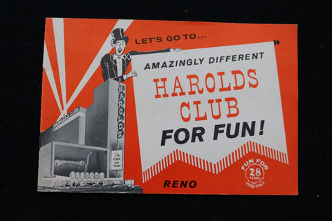 1963 HAROLDS CLUB BROCHURE - RENO - K 3024