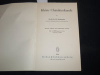 1956 KLEINE CHARAKTERKUNDE GERMAN BOOK BY DR. H. ROHRACHER - KD 5633V