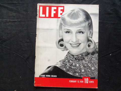 1939 FEBRUARY 13 LIFE MAGAZINE - NORMA SHEARER - L 117