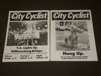 1995 THE NEW YORK CITY CYCLIST MAGAZINE LOT OF 2 ISSUES - O 3260