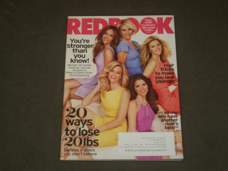 2012 JUNE REDBOOK MAGAZINE - J. LO, CAMERON DIAZ, BROOKLYN DECKER COVER - B 1570