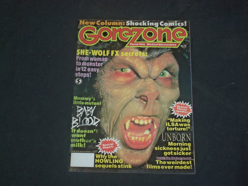 1991 FALL GORE ZONE MAGAZINE - SHE-WOLF FX SECRETS - B 4887