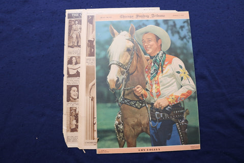 1944 JANUARY 2 CHICAGO TRIBUNE - ROY ROGERS - E 22801