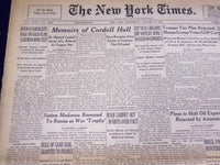 1948 JANUARY 28 NEW YORK TIMES - MEMOIRS OF CORDELL HULL - NT 3756
