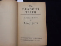 1939-1945 THE DRAGON'S TEETH HARDCOVER BOOKS BY ELLERY QUEEN - LOT OF 2 -KD 8504