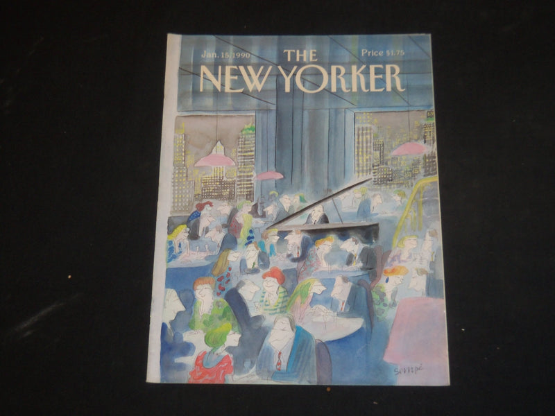 1990 JANUARY 15 THE NEW YORKER MAGAZINE - ILLUSTRATED COVER - NY 1416