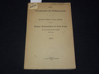 1917 NEW YORK TREATMENT OF DELINQUENTS -73RD ANNUAL PRISON ASSOC. REPORT- K 2701