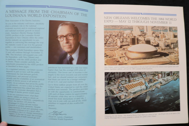 1984 LOUISIANA WORLD EXPOSTION ENERGY EXHIBIT BROCHURE - LOT OF 2 - K 2404