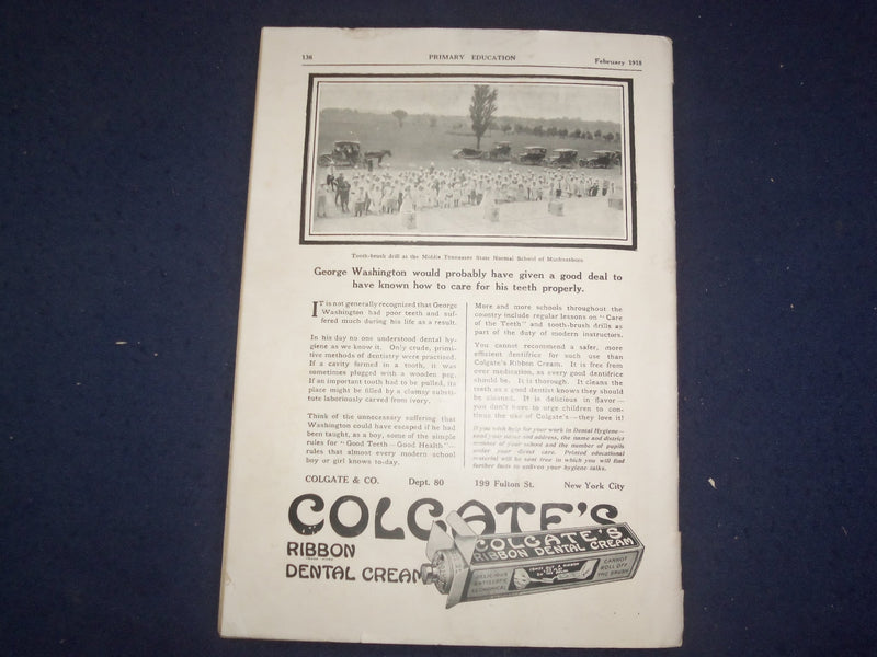 1918 FEBRUARY PRIMARY EDUCATION MAGAZINE - J 9777