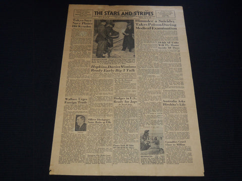 1945 MAY 25 THE STARS AND STRIPES NEWSPAPER - HIMMLER A SUICIDE POISON- NP 2151M