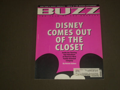 1995 MAY BUZZ MAGAZINE - DISNEY COMES OUT OF THE CLOSET - B 494