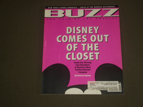 1995 MAY BUZZ MAGAZINE - DISNEY COMES OUT OF THE CLOSET - B 494