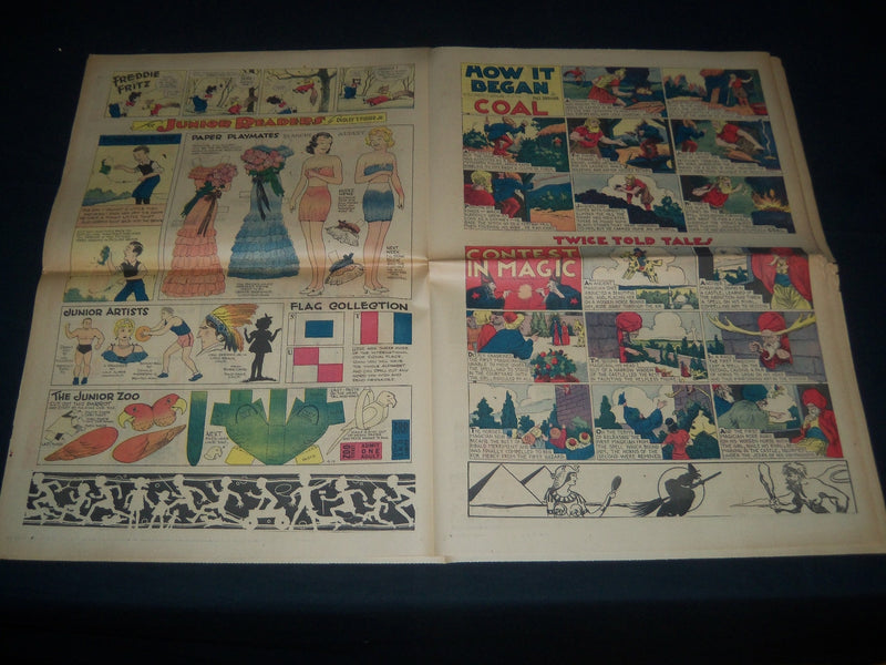 1936 APRIL SAN FRANCISCO CHRONICLE MAGAZINE SECTIONS - GOOSE GOSLIN AD - NP 3712
