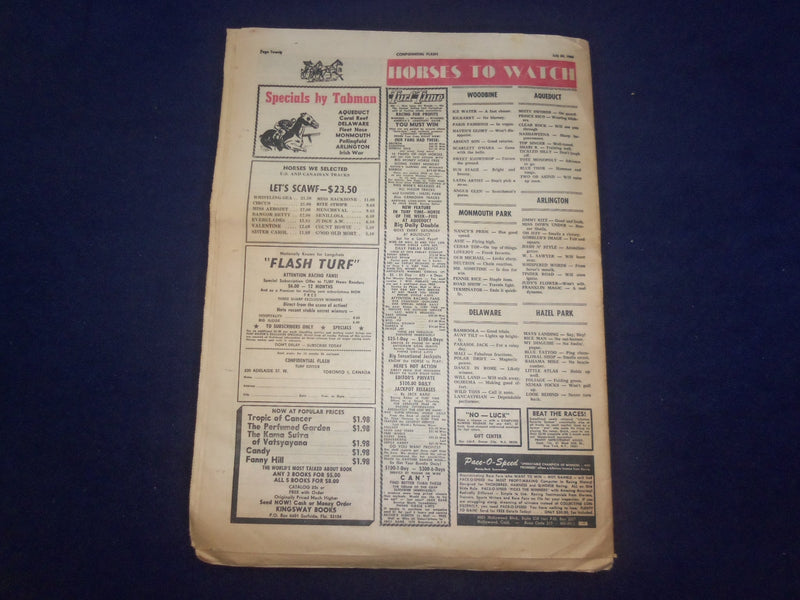 1965 JULY 24 FLASH NEWSPAPER - BORED TEENAGERS DIG 'DEATH RIDES' - NP 6946
