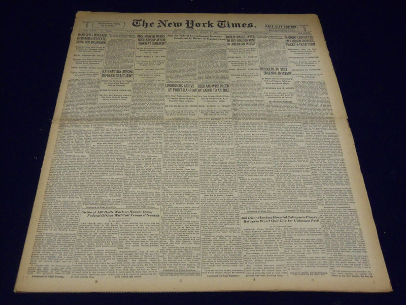 1931 AUGUST 9 NEW YORK TIMES - LEGS DIAMOND CONVICTED - NT 4157