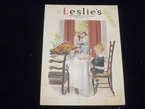 1916 NOVEMBER 23 LESLIE'S WEEKLY MAGAZINE-PREPAREDNESS-F.X. LEYENDECKER- ST 6124