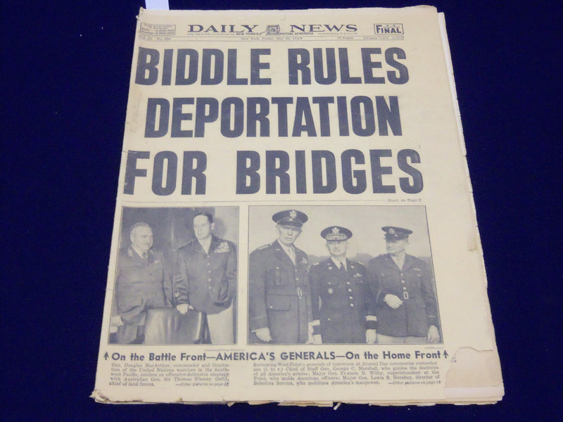 1942 MAY 29 NEW YORK DAILY NEWS - ROBINSON BEATS SERVO - NP 1897