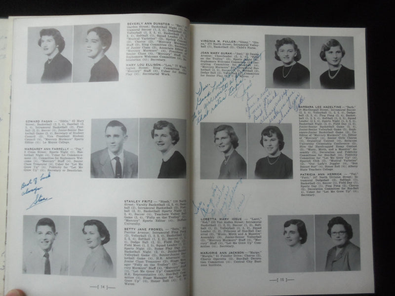 1954 THE MERCURY CENTRAL HIGH SCHOOL YEARBOOK - AUBURN, NEW YORK - YB 3195
