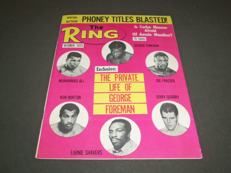 1973 OCTOBER THE RING MAGAZINE - THE PRIVATE LIFE OF GEORGE FOREMAN - SP 5318
