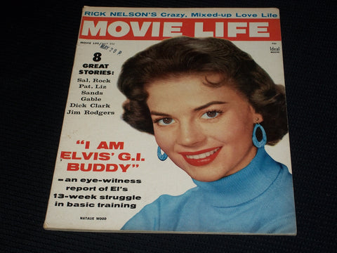 1958 JULY MOVIE LIFE MAGAZINE - NATALIE WOOD FRONT COVER - E 1405
