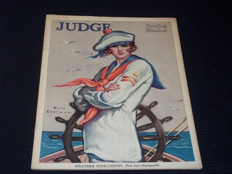 1925 JUNE 6 JUDGE MAGAZINE - BOATING NUMBER FRONT COVER - E 4753