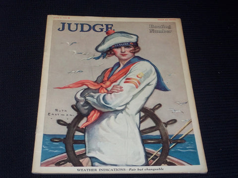 1925 JUNE 6 JUDGE MAGAZINE - BOATING NUMBER FRONT COVER - E 4753