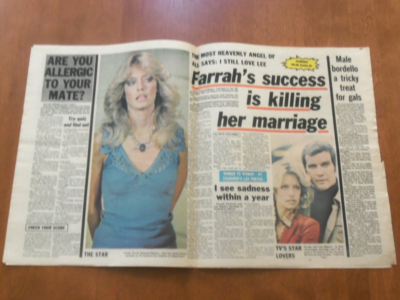 1977 MAR 8 NATIONAL EXAMINER NEWSPAPER-ELVIS & PRISCILLA UNITED IN LOVE -NP 4706
