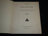 1947 STANDARDS ON RADIO RECEIVERS CATALOG - METHODS OF TESTING - J 6669