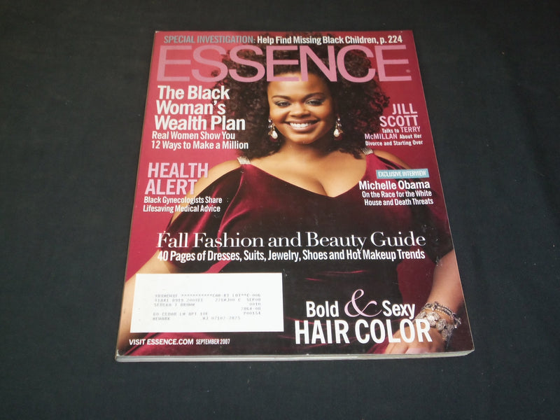 2007 SEPTEMBER ESSENCE MAGAZINE - JILL SCOTT - SP 7365