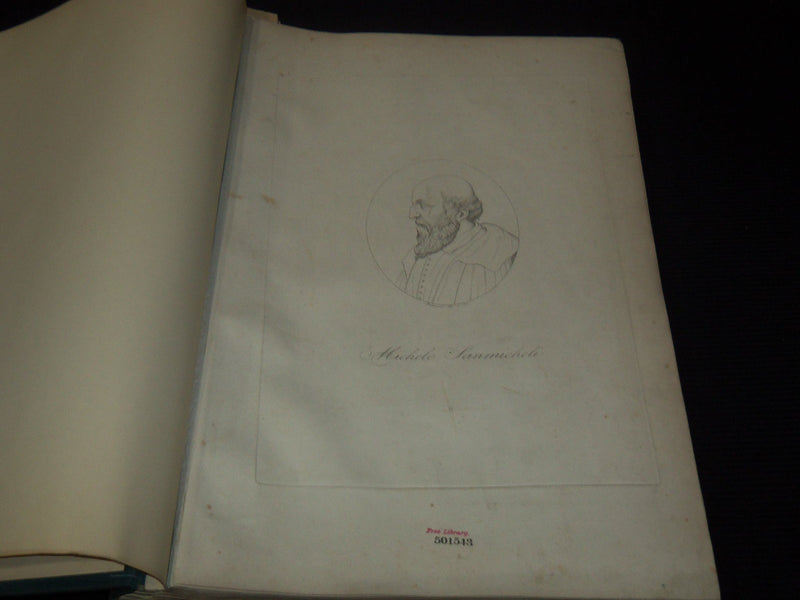 1862 LE FABBRICHE DI MICHELE SANMICHELI VOLUME LOT OF 2 - 150 PLATES - Z 283