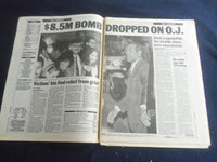 1997 FEBRUARY 5 NEW YORK DAILY NEWS NEWSPAPER - O.J. MUST PAY $8.5 MIL - NP 5665