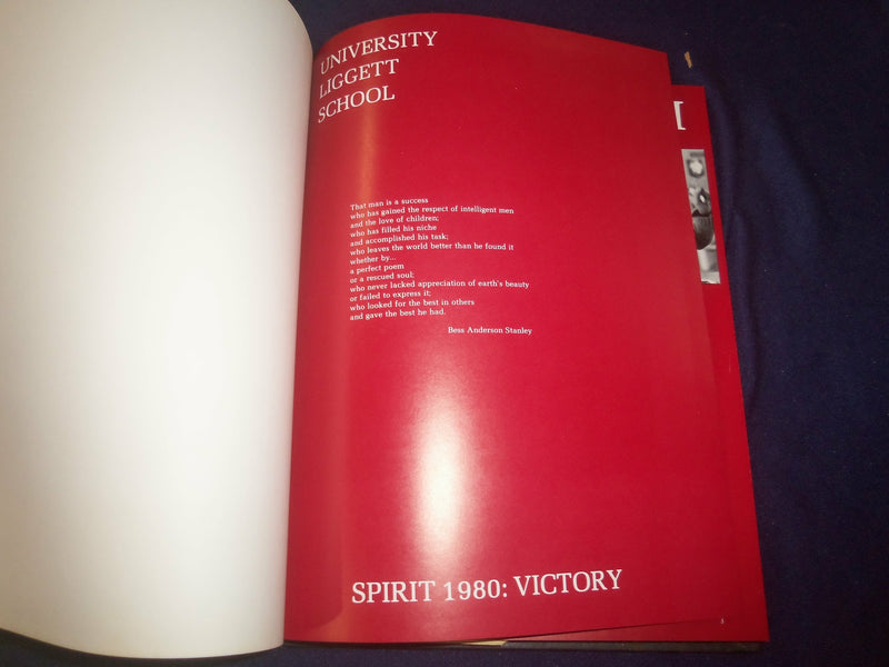 1980 SPIRIT UNIVERSITY LIGGETT SCHOOL YEARBOOK - GROSS POINT WOODS, MI - YB 2393