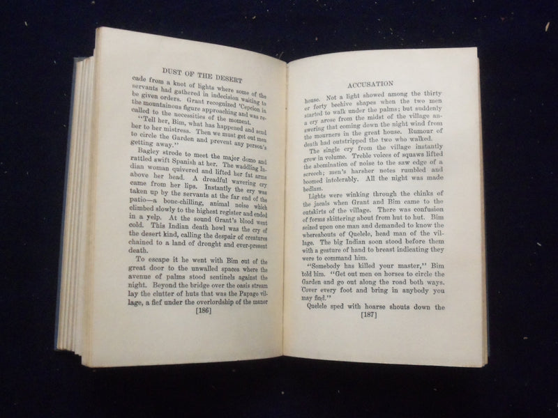 1922 DUST OF THE DESERT HARDCOVER BOOK BY ROBERT WELLES RITCHIE - KD 8378