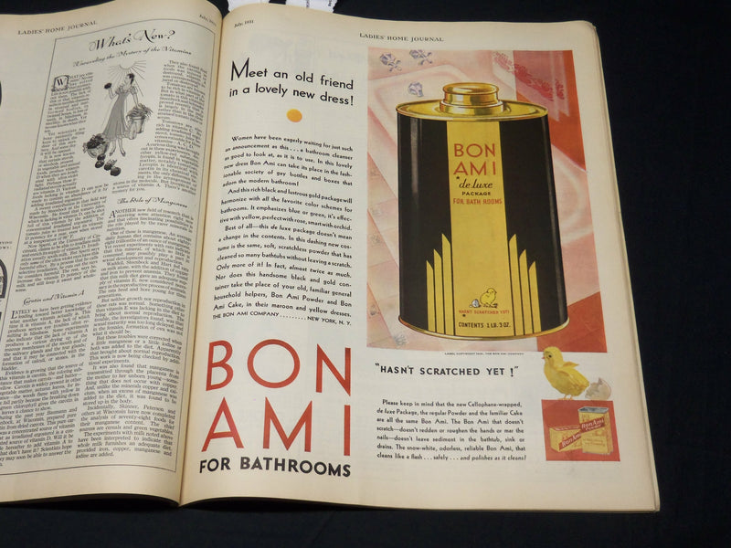 1931 JULY LADIES HOME JOURNAL MAGAZINE - BEAUTIFUL FRONT COVER - F 355