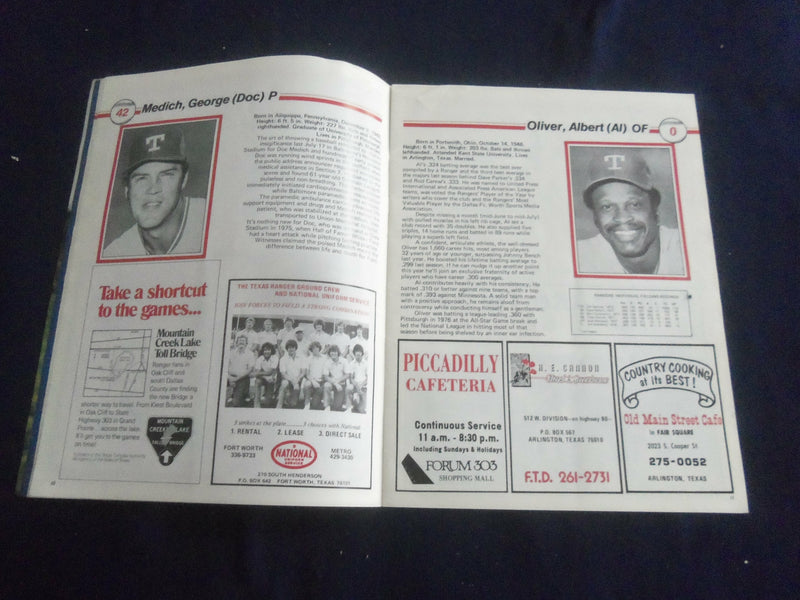 1979 TEXAS RANGERS YEARBOOK - ST 659Z