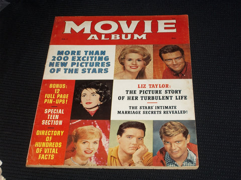 1961 MOVIE ALBUM MAGAZINE - LIZ TAYLOR FRONT COVER - E 6359