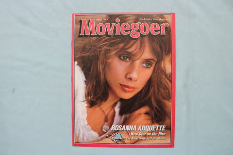 1985 APRIL MOVIEGOER MAGAZINE - ROSANNA ARQUETTE COVER - E 19830