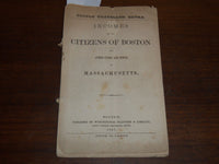 1867 CITIZENS OF BOSTON INCOMES - MASSACHUSETTS -BOSTON TRAVELLER EXTRA - K 1180