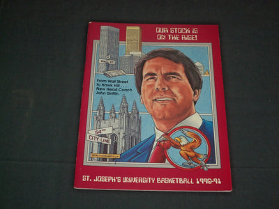 1990-1991 ST. JOSEPH'S UNIVERSITY BASKETBALL MEDIA GUIDE - J 3869